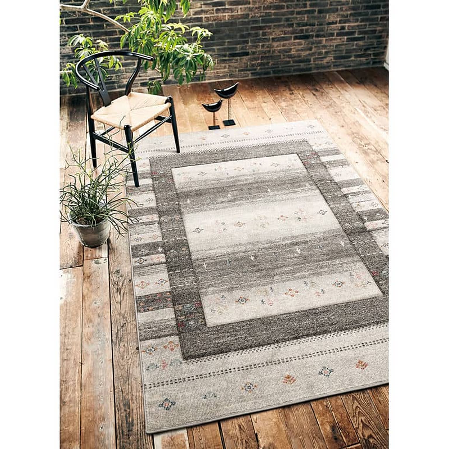 プレーベル トルコ製 ギャベデザインのラグ ベージュ 240×340 - 通販 | 家具とインテリアの通販【RoomClipショッピング】