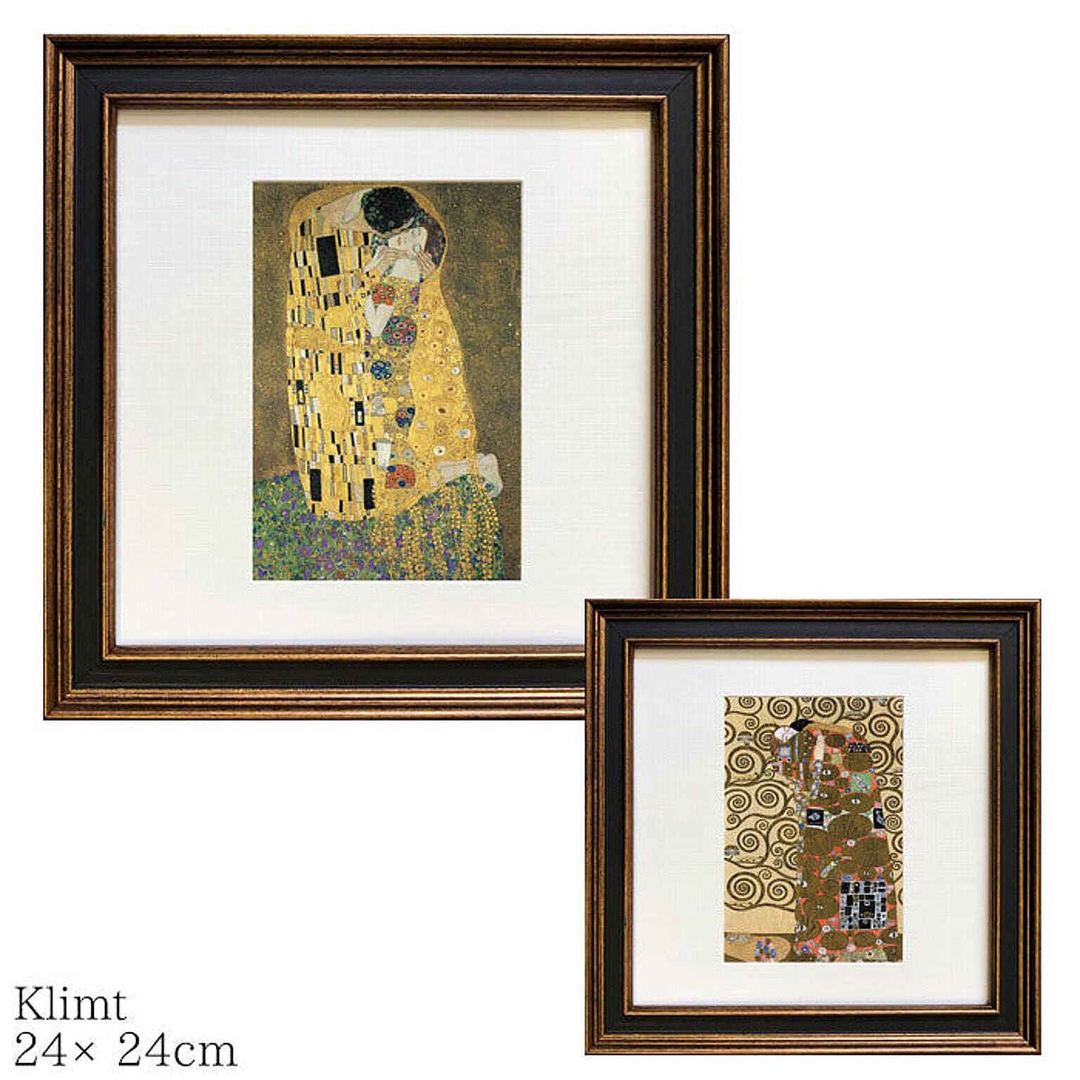 インテリア  アートポスター フレーム付き Klimt クリムト 240x240mm