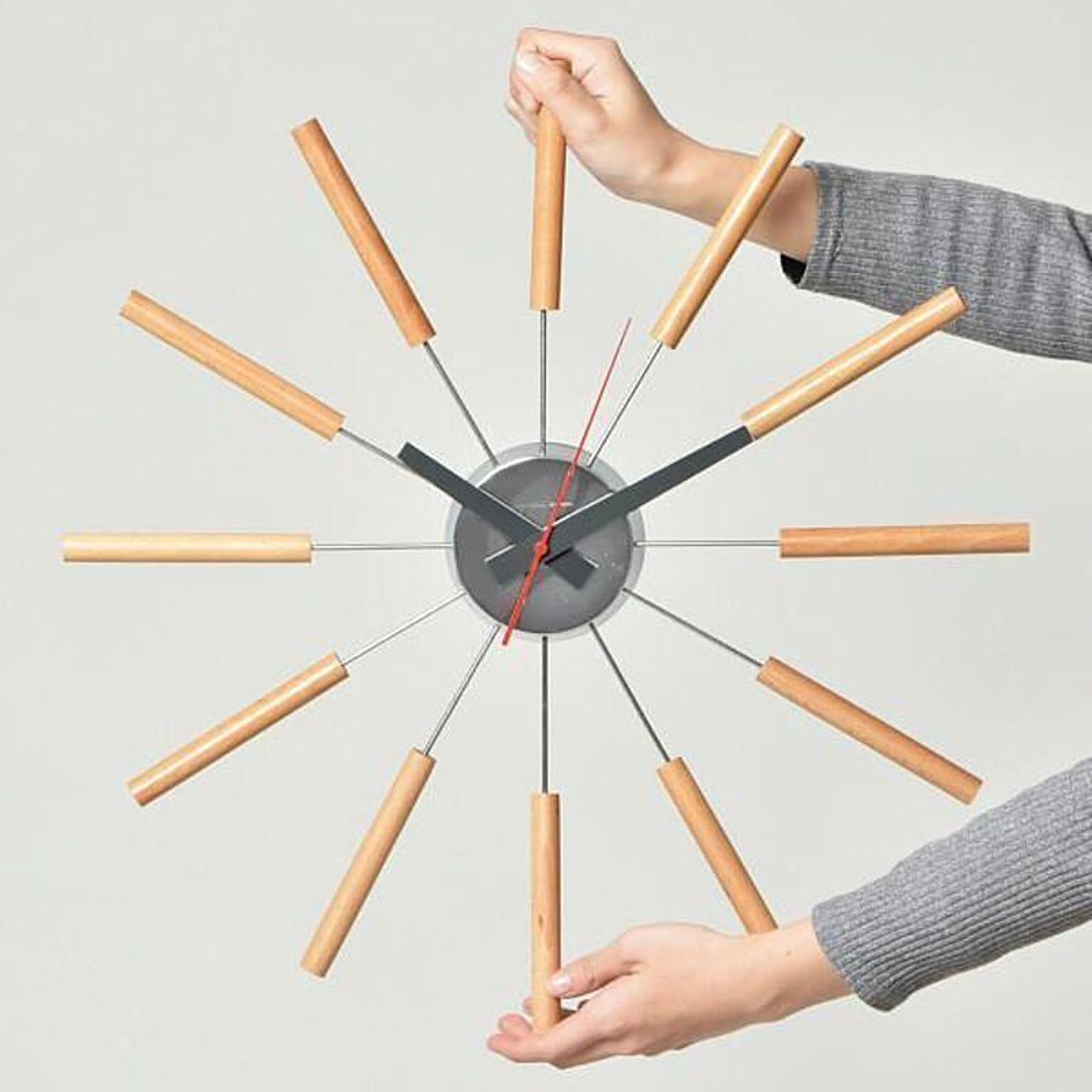 かみのある ART WORK STUDIO ATRAS2 WALL CLOCK BROWN (アトラス2