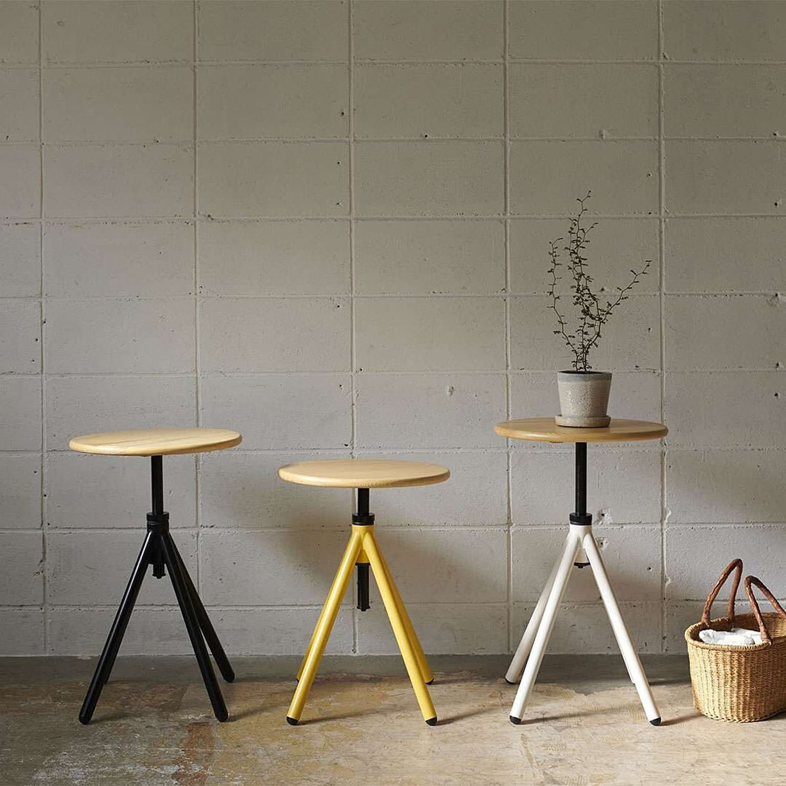 MRST-400(BK) round side table