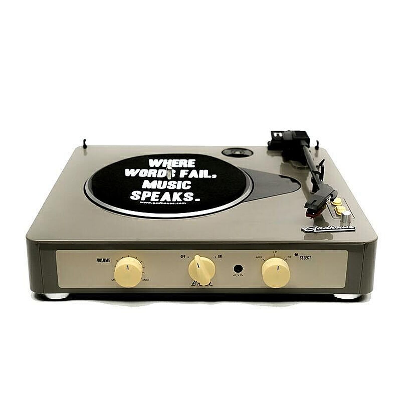 Brad Retro record player ブラッド レトロレコードプレーヤー GAD001 ターンテーブル/スピーカー内蔵/78回転対応/SP版対応/ベルトドライブ/Bluetooth