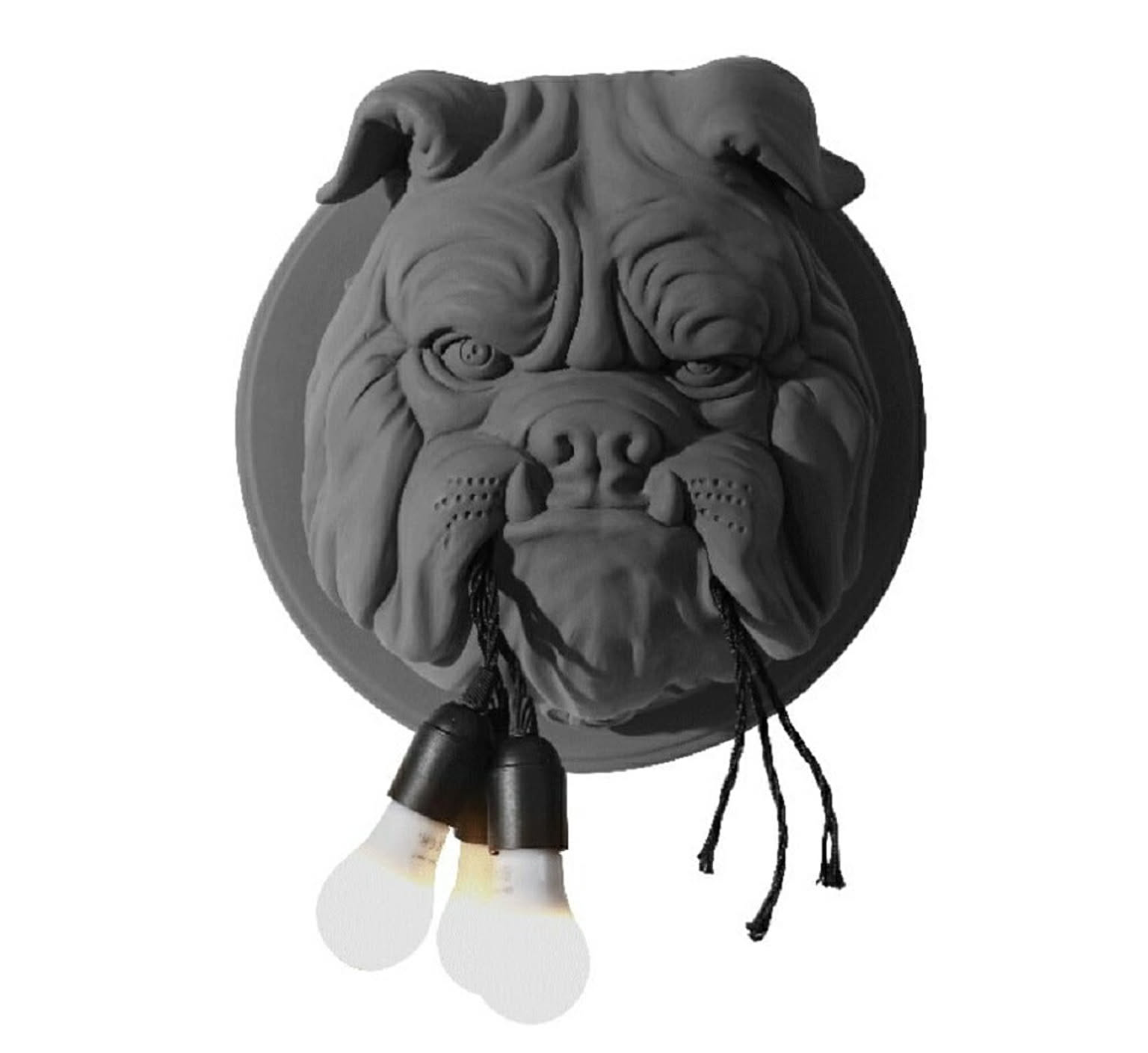 【在庫限り】ランプを咥える ブルドッグ ブルドック ドッグ 犬 ランプ LAMP ランタン 高級 重量 間接照明 3灯 テーブルランプ テーブルスタンド テーブルライト レトロ 照明