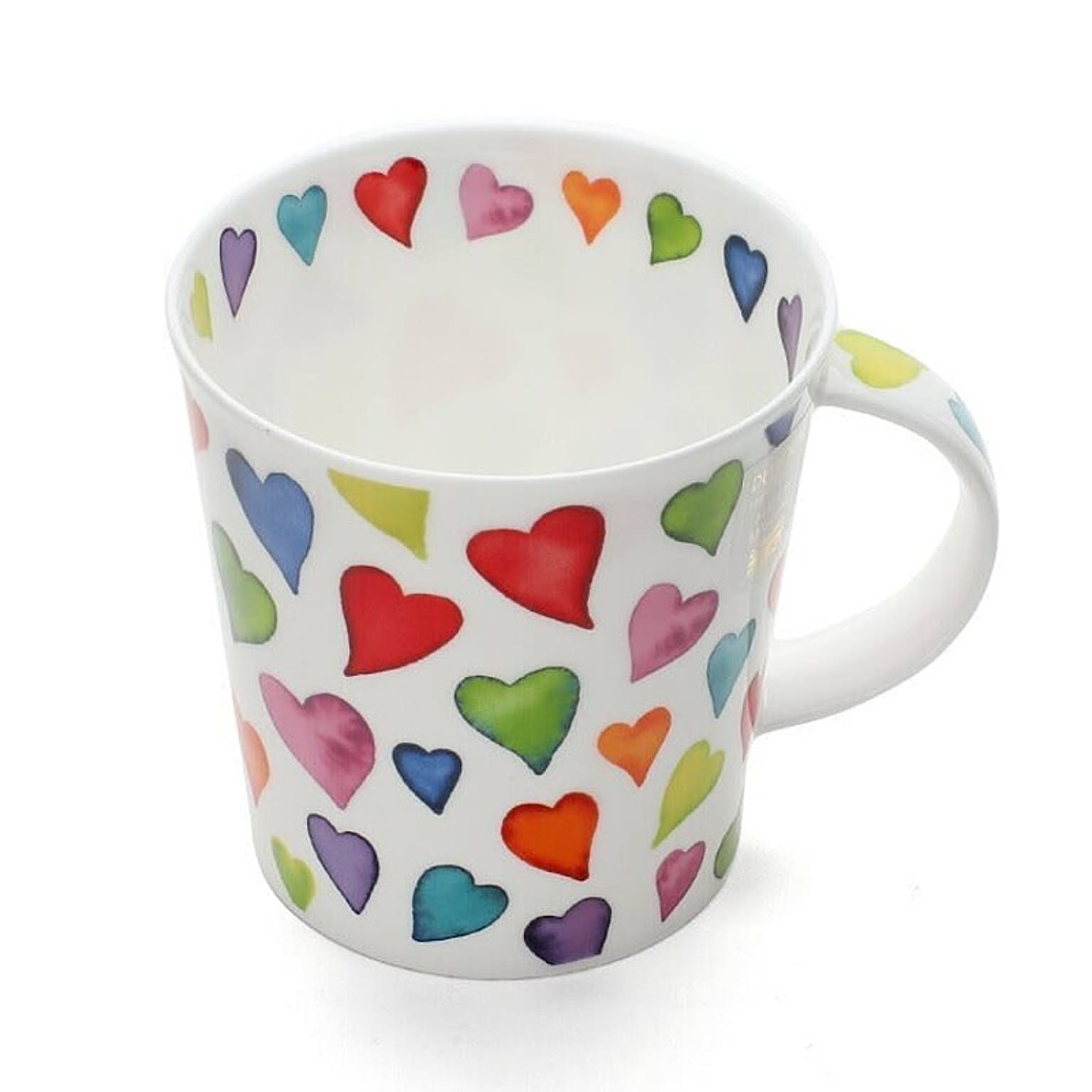 Tea 4 You. Dunoon Tasse Dazzle Hearts Jumbo Fine Bone China Porzellan Mug