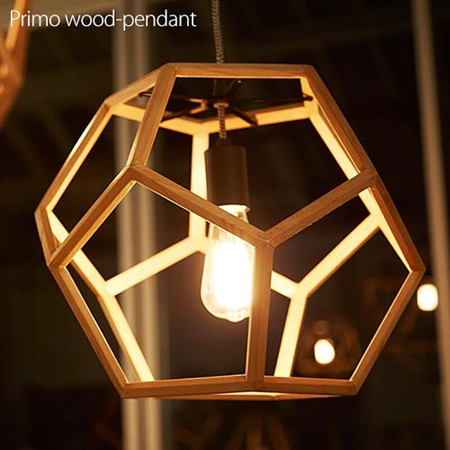 アートワークスタジオ プリモウッドライト ペンダント 天然木 LED電球付き