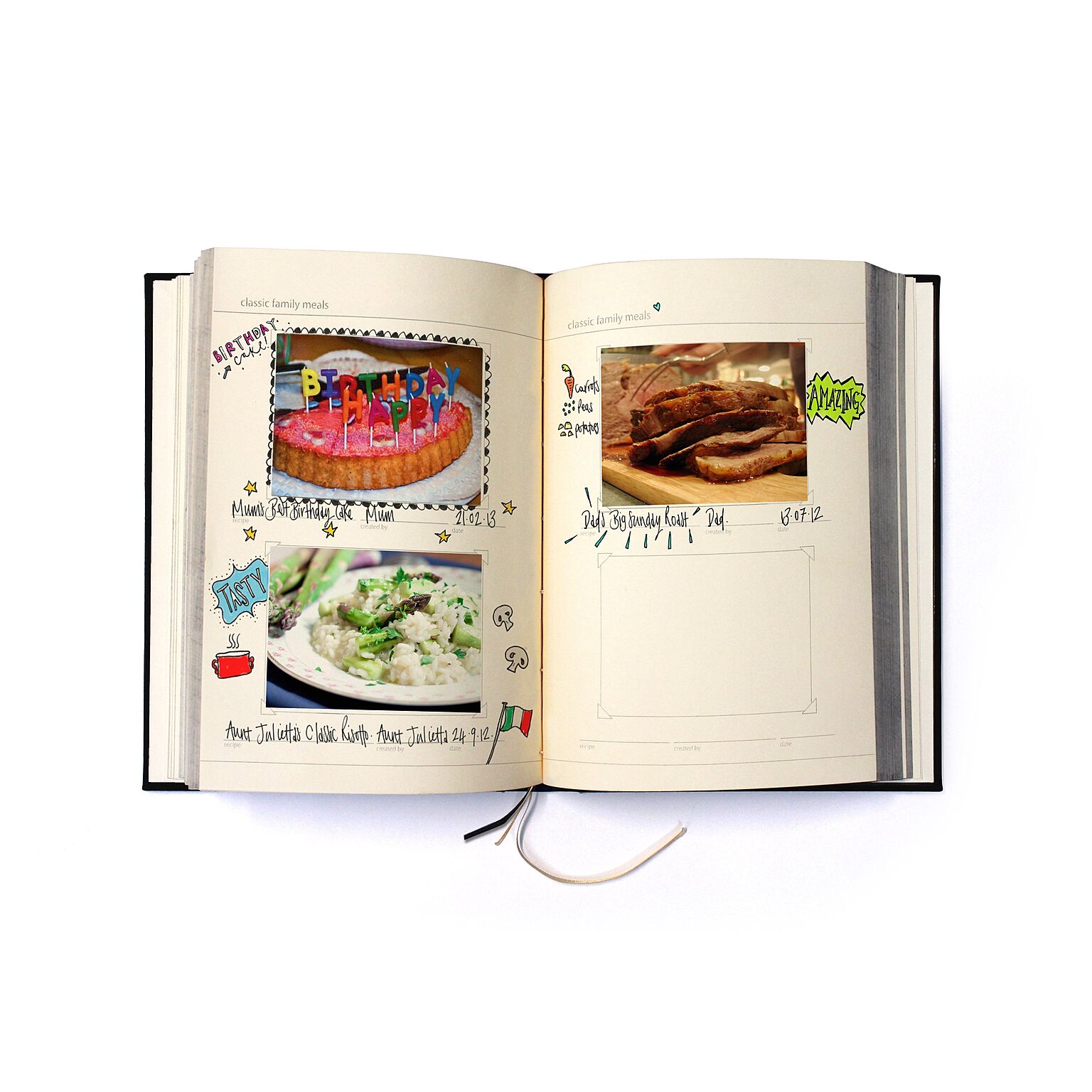 My Family Cook Book　Red　レシピ　記録　ノート　SUCK UK  イギリス サックユーケー マイファミリークックブック