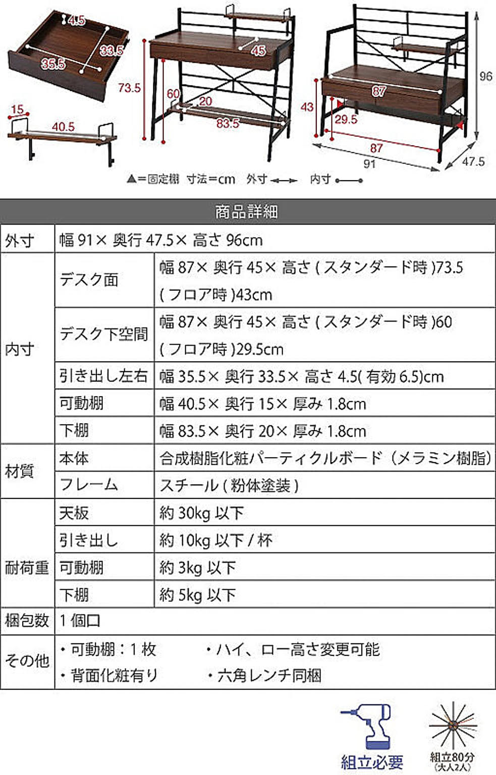 ユニットデスク