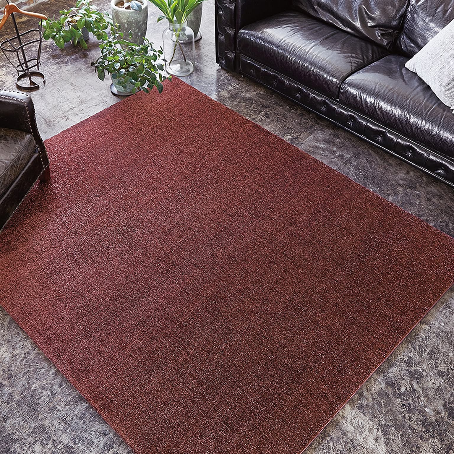 展示品 高級プレーベル ジェイド 190×240 ワイン カーペット ラグ プレーベル ラグマット ラグ 国産 高級ラグ ジェイド 約2畳 190