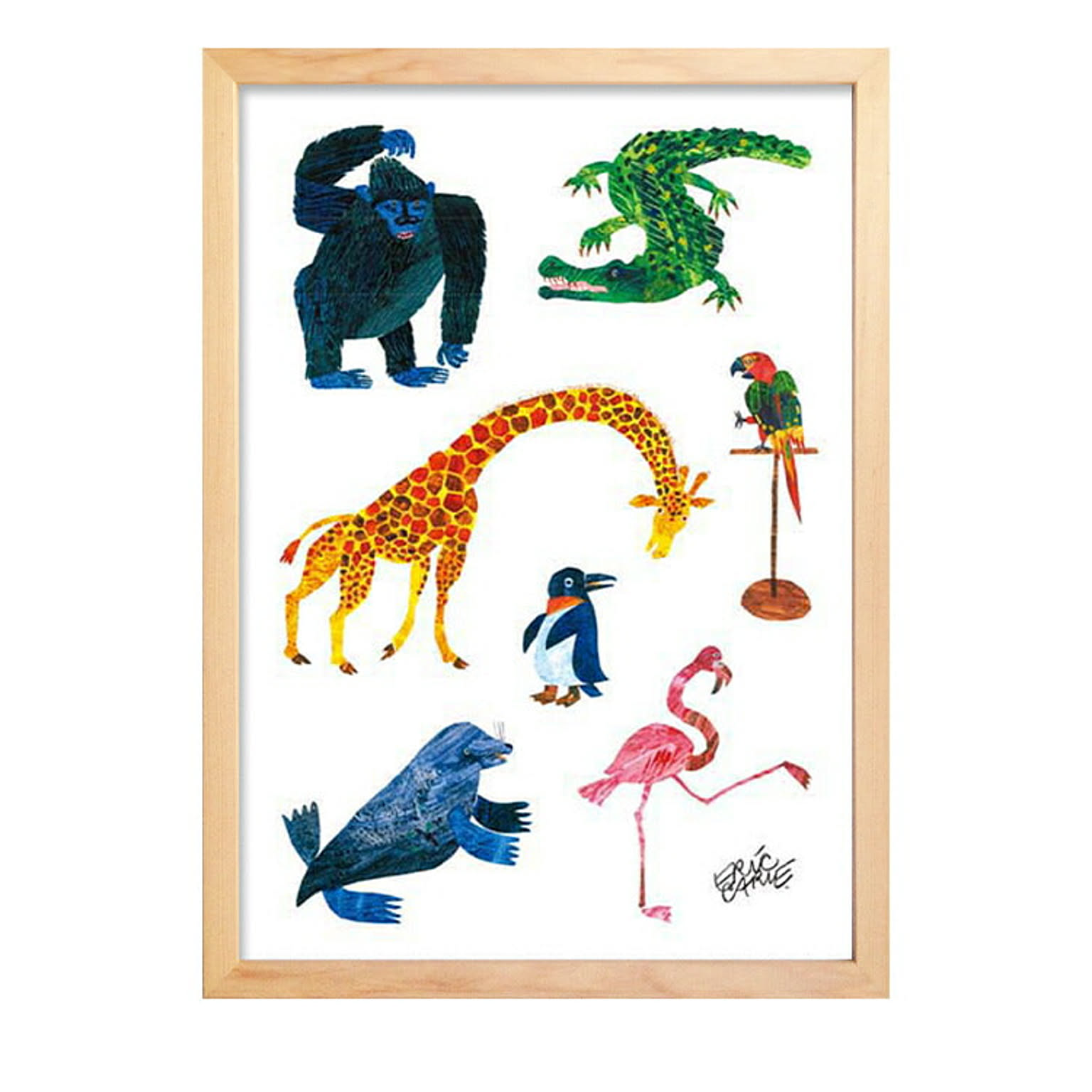 Eric Carle エリック カール Animals アートポスター フレーム付き M 通販 Roomclipショッピング