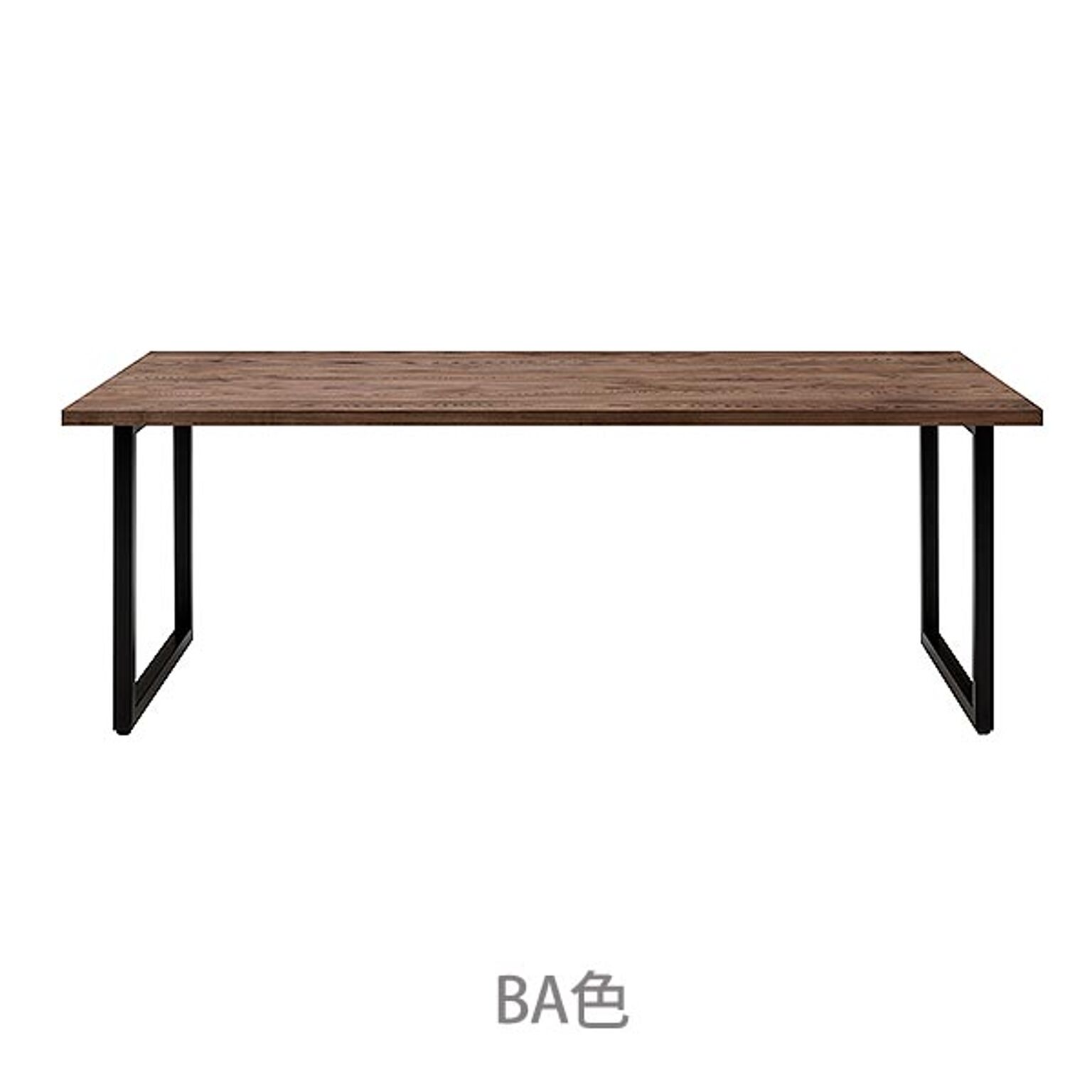 ダイニングテーブル 幅180 高さ72 天然木 ホワイトアッシュ材 オイル塗装 ブラックアイアン シンプル スッキリ デザイン 作業テーブル RAMA ラマ RMA-180