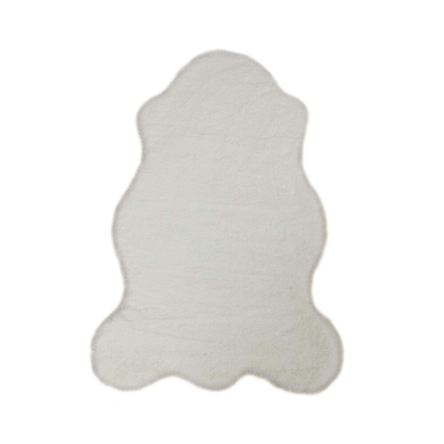 ムートンラグ ムートンフリース ムートン フェイクファー ふわふわラグ 約60×90cm （1匹サイズ） カーペット マット Mouton 絨毯 じゅうたん ジュータン 水洗い 短毛 フェイク (Y)