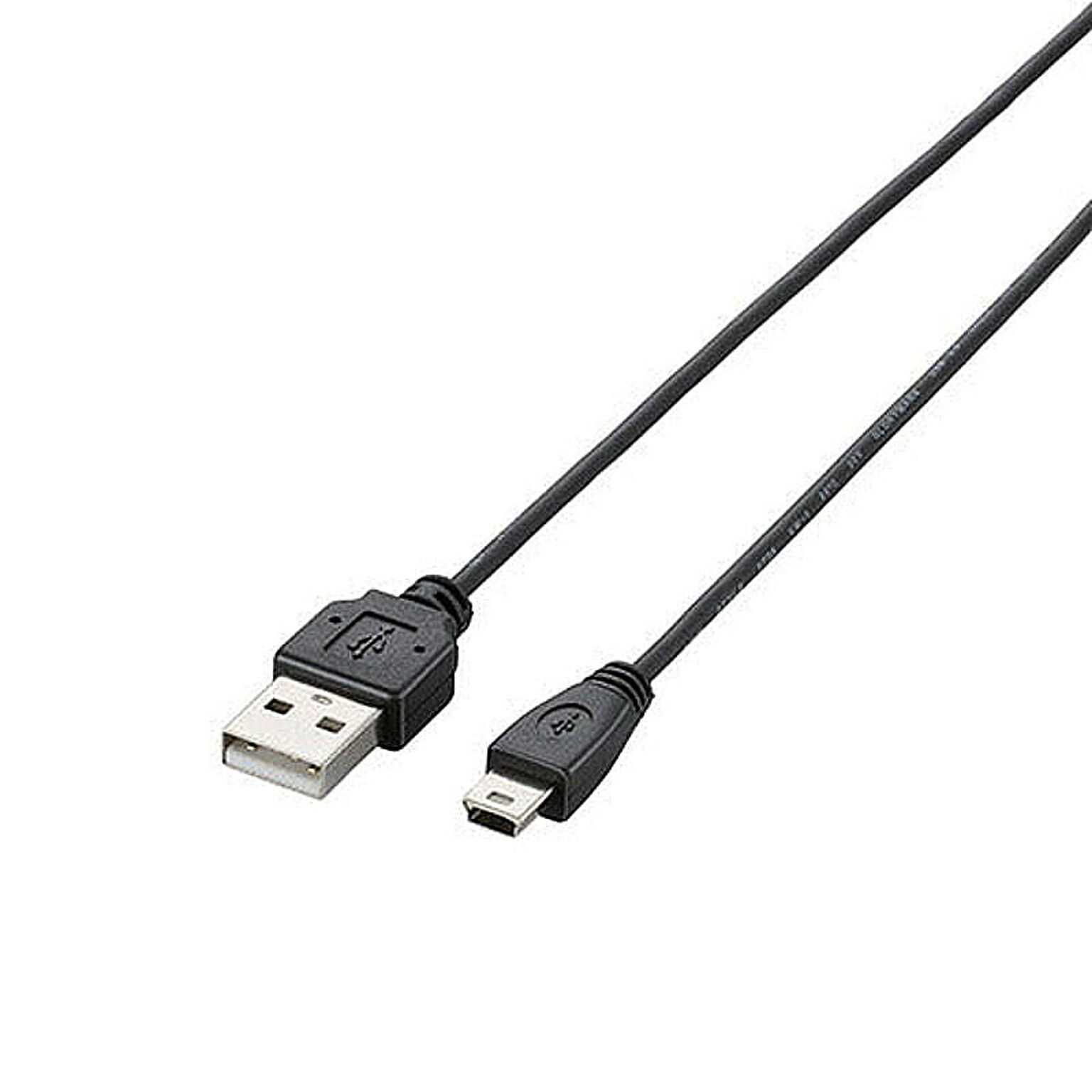 エレコム USB2.0ケーブル/A-miniBタイプ/極細/1.5m/ブラック U2C-MXN15BK 管理No. 4953103440098