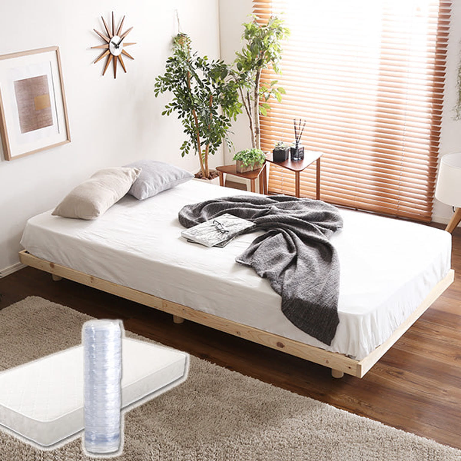 3段階高さ調節 国産総檜脚付きすのこベッド 【Piernaピエルナ】(ポケットコイルロールマットレス付き) シングル 通販 RoomClipショッピング 3段階高さ調節 国産総檜脚付きすのこベッド 【Piernaピエルナ】(ポケットコイルロールマットレス付き) シングル 通販 RoomClipショッピング