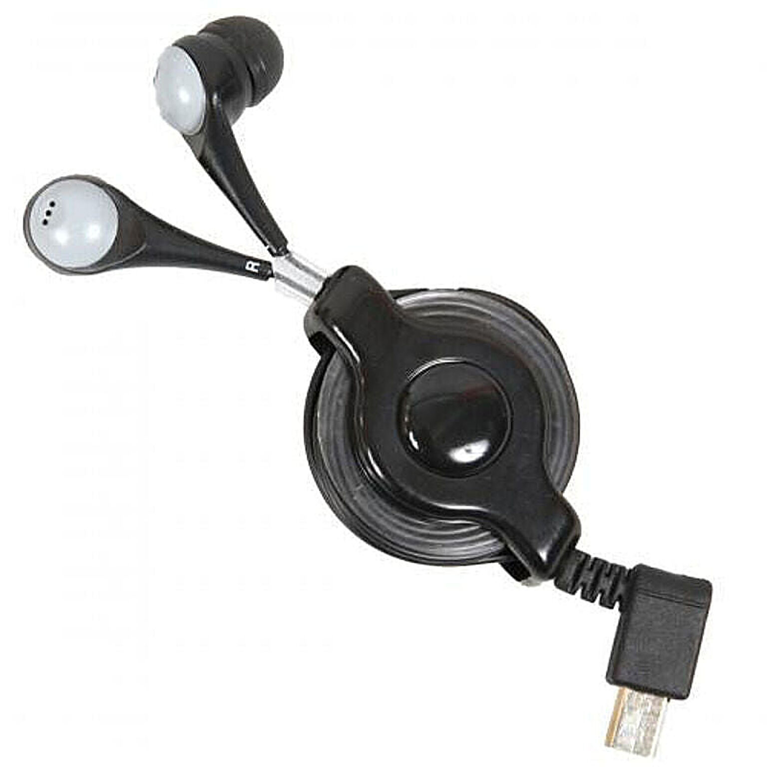サンコー　iBud retractable earphone with microUSB　IBUDBL32　 管理No. 4560176602805