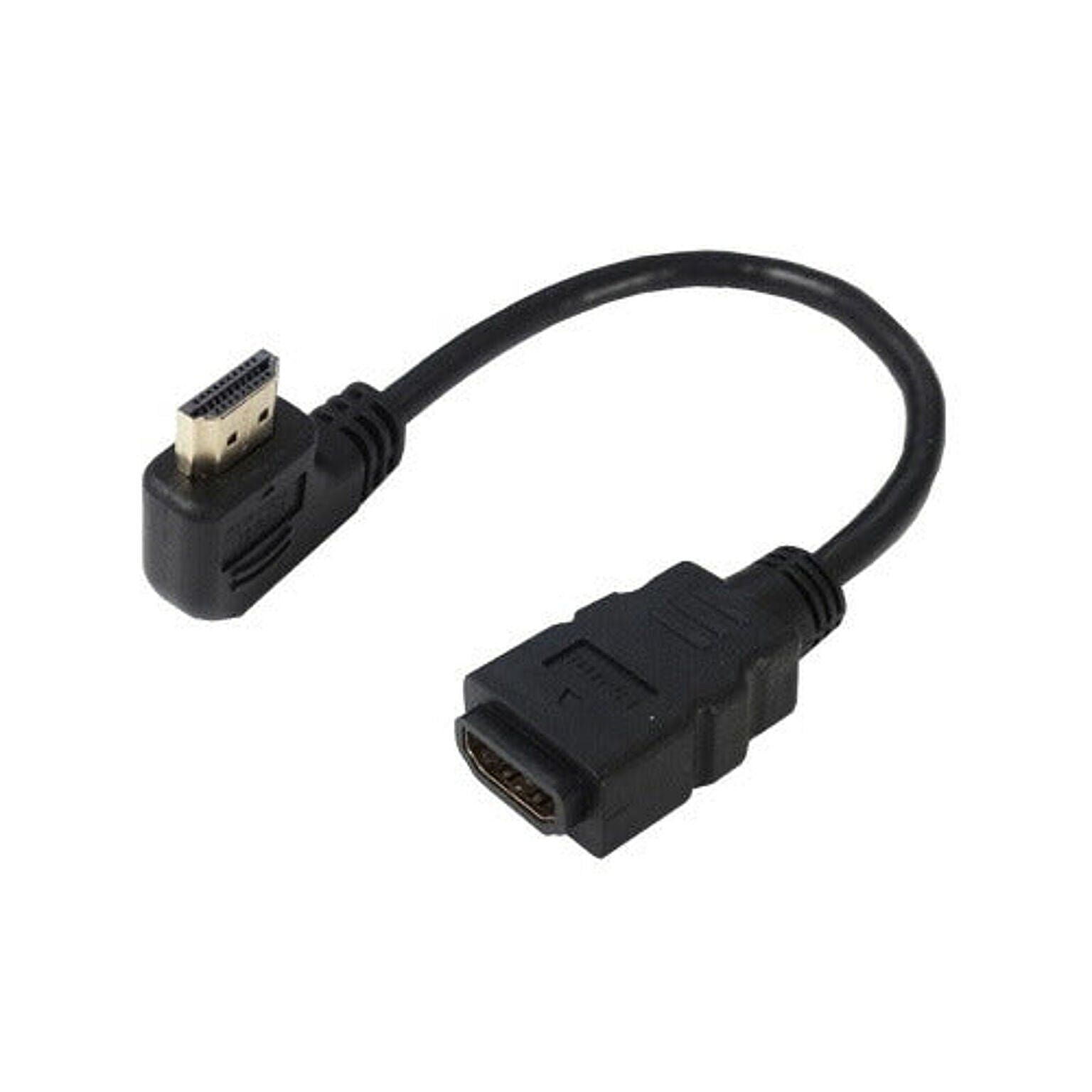 変換名人 HDMI L型ケーブル延長20(左L) HDMI-CA20LL