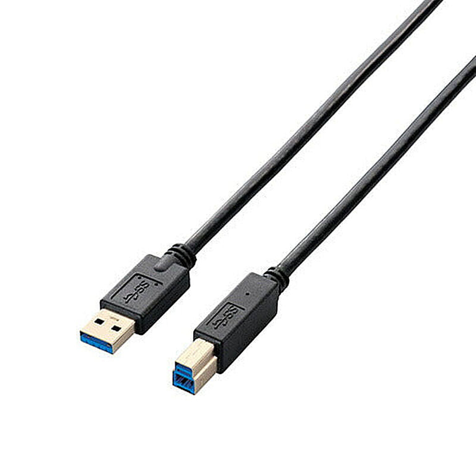 エレコム USB3.0ケーブル/A-Bタイプ/スタンダード/0.5m/ブラック USB3-AB05BK 管理No. 4953103632073