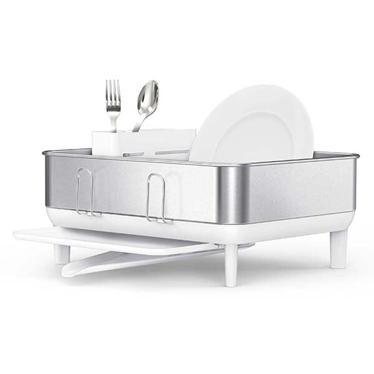 simplehuman / コンパクトスチールフレームディッシュラック