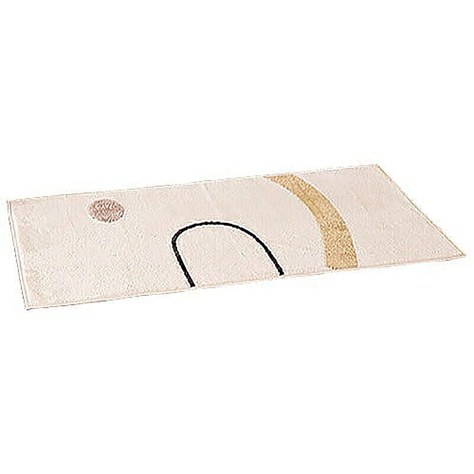 MEDIK 長方形ラグ　40×100cm　ブラウン MCH-A021-BW 管理No. 4562261454672