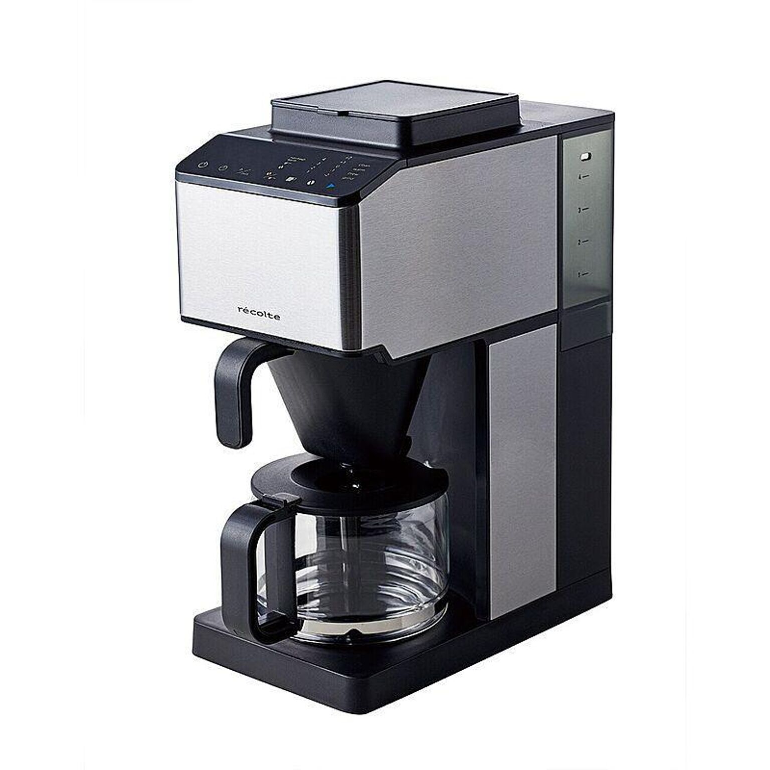 Recolte Grind＆Brew 全自動コーヒーメーカー シルバー