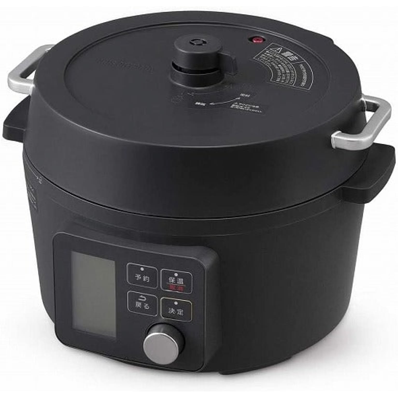 アイリスオーヤマ 電気圧力鍋 1台7役 80種類のレシピ本付き 時短・簡単・手軽調理鍋 4.0L ブラック KPC-MA4-B 管理No. 4967576470674