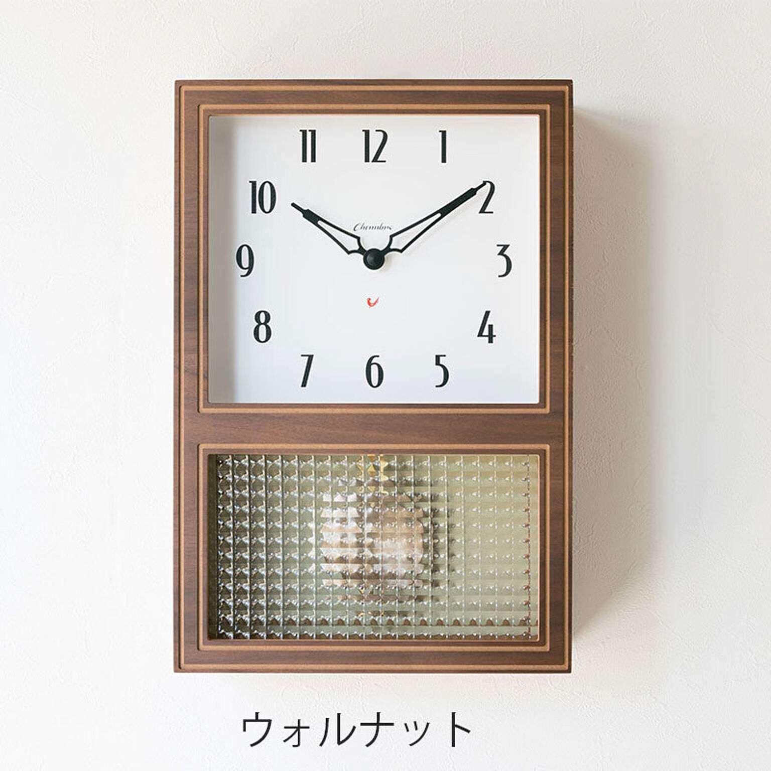 【INTERZERO/インターゼロ】GLASS PENDULUM CLOCK EL STYLE グラスペンデュラムクロック　イーエルスタイル