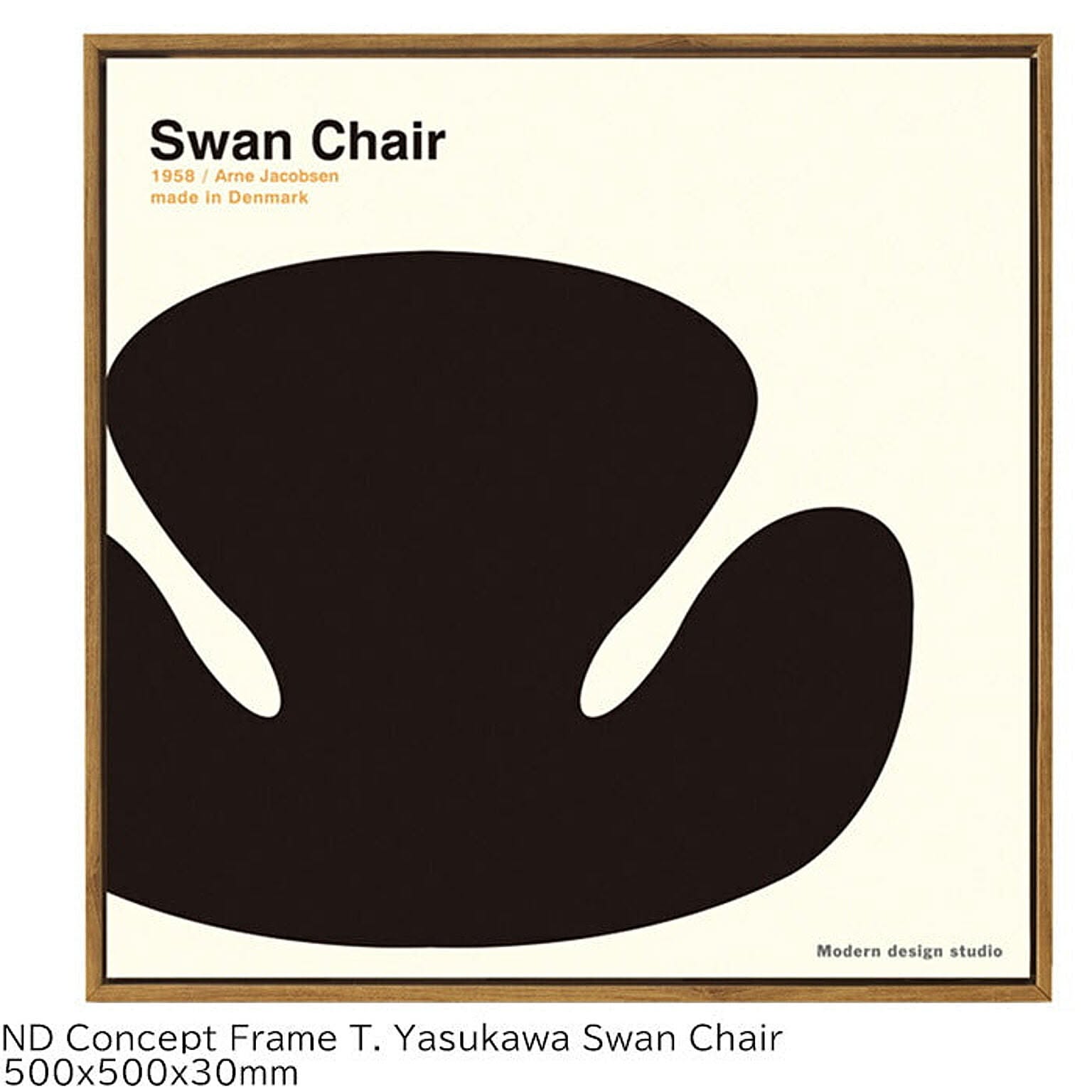 アートパネル ND Concept Frame T. Yasukawa Swan Chair ITY-60921