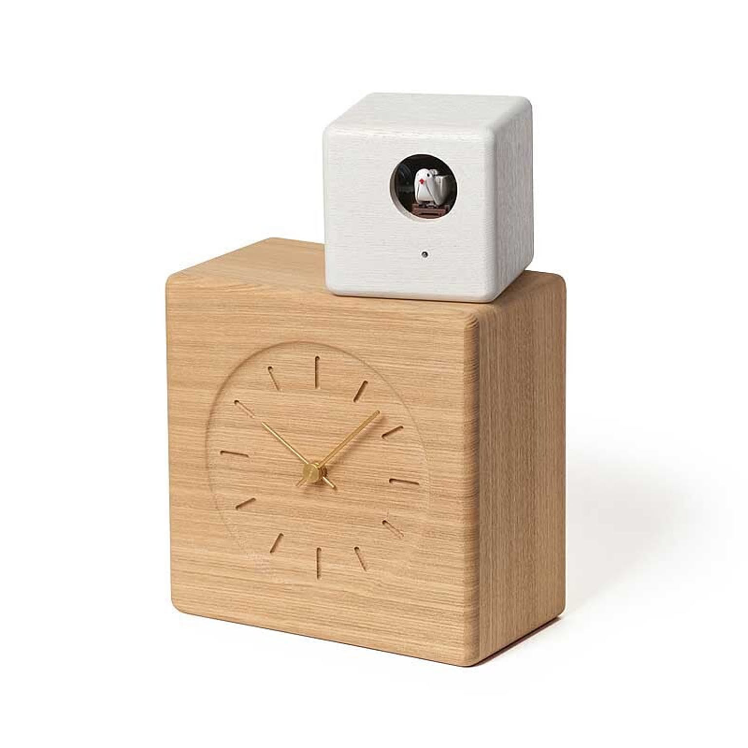 メーカー再生品】 レムノス 置き時計 アナログ カッコー cuckoo