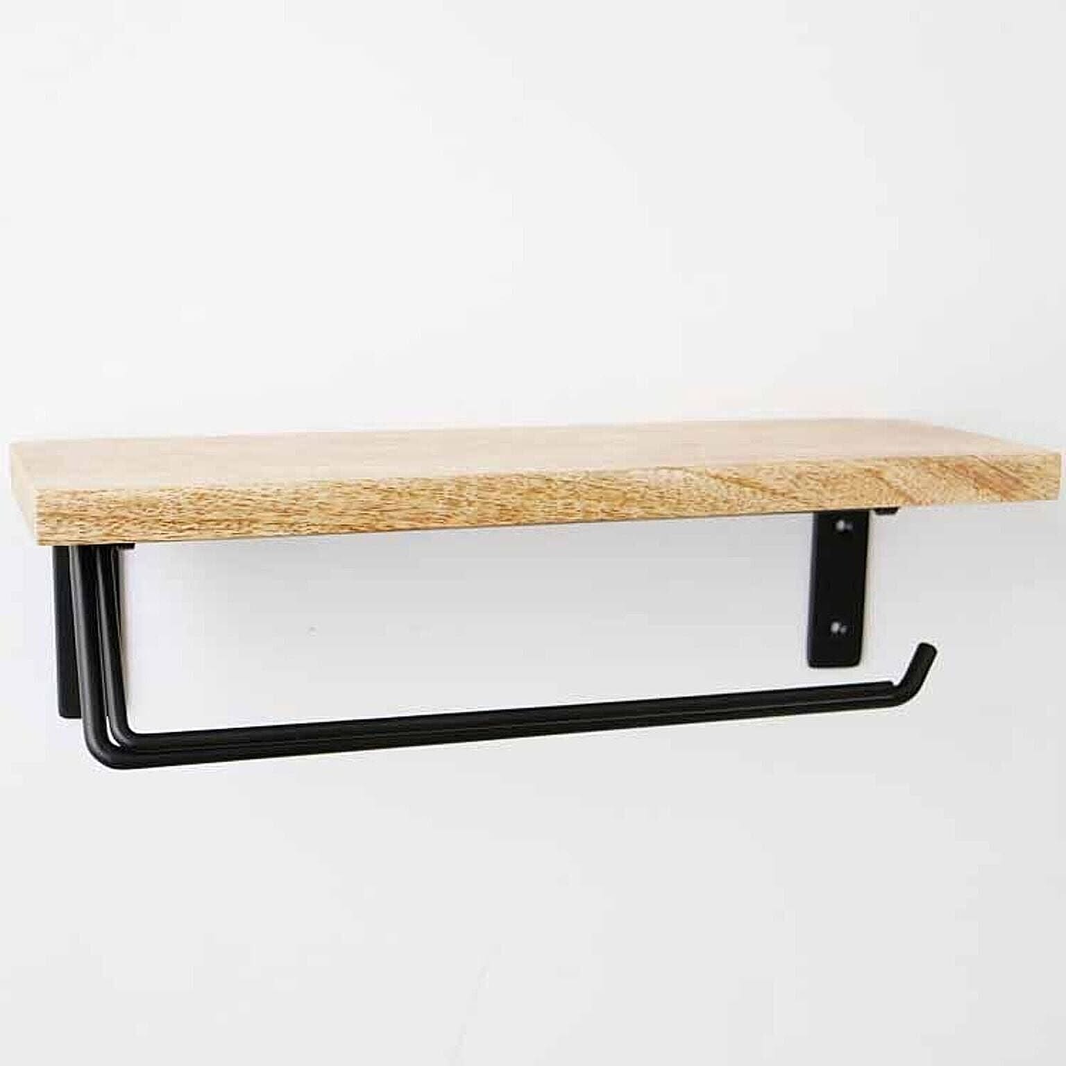 【ポッシュリビング】トイレットペーパーホルダー M ウッド＆アイアン