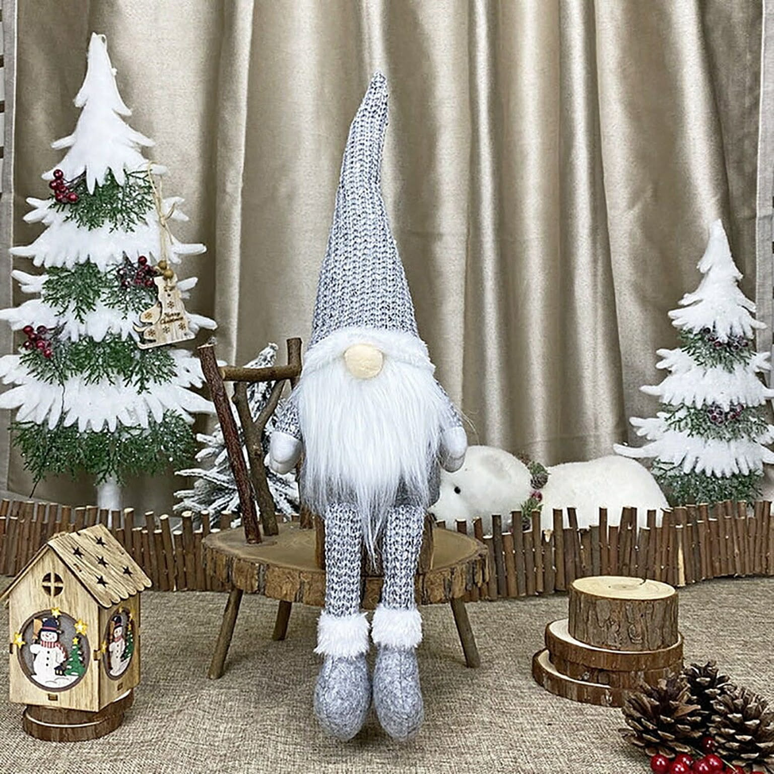 在庫限り】クリスマス 妖精 人形 サンタさん ピンクorホワイトor 在庫限り】クリスマス 妖精 人形 サンタさん ピンクorホワイトor