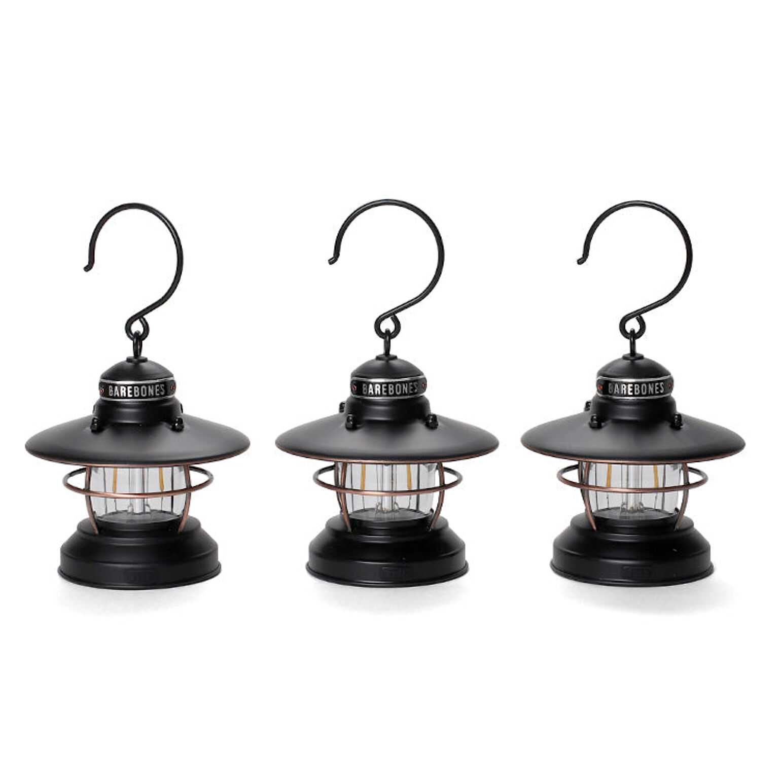 ベアボーンズ ミニエジソンランタンLED 3点セット Barebones Mini Edison Lantern 3pcs