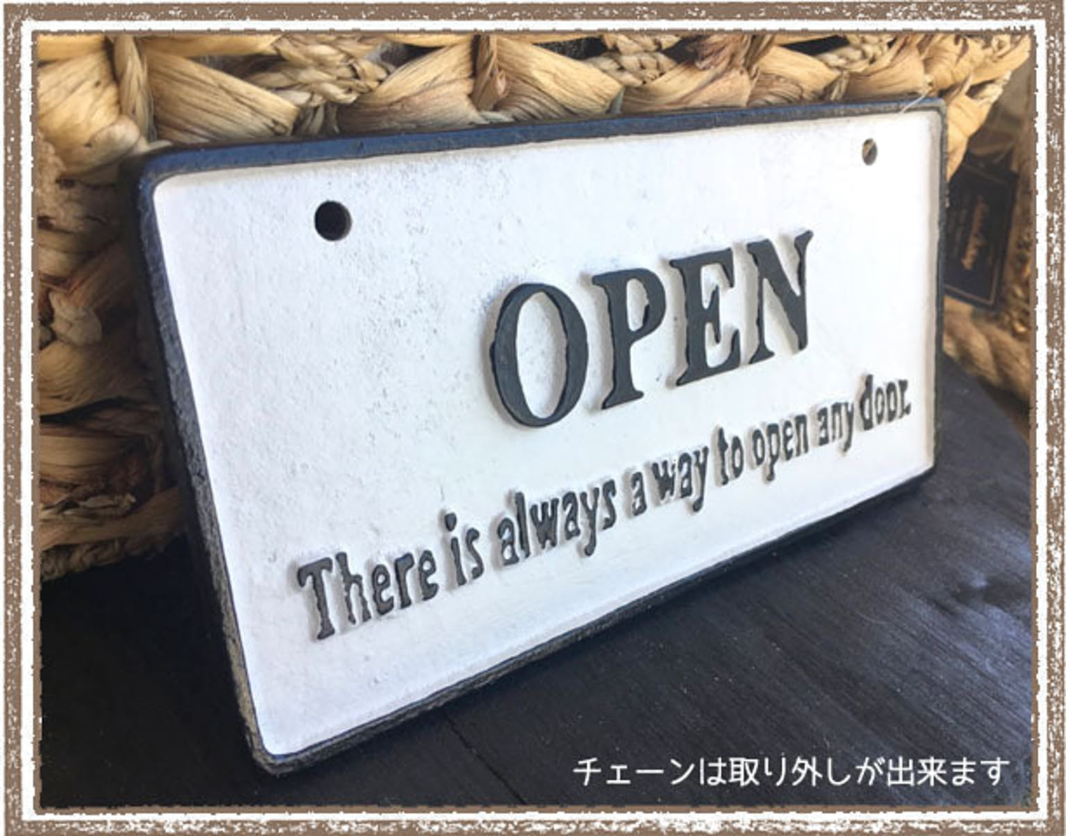 open＆closed表札オブジェ open＆closed表札オブジェ