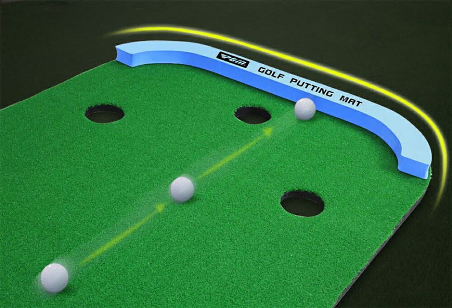 ゴルフ パターマット 3m 大型 パター練習器具 パター練習マット パター