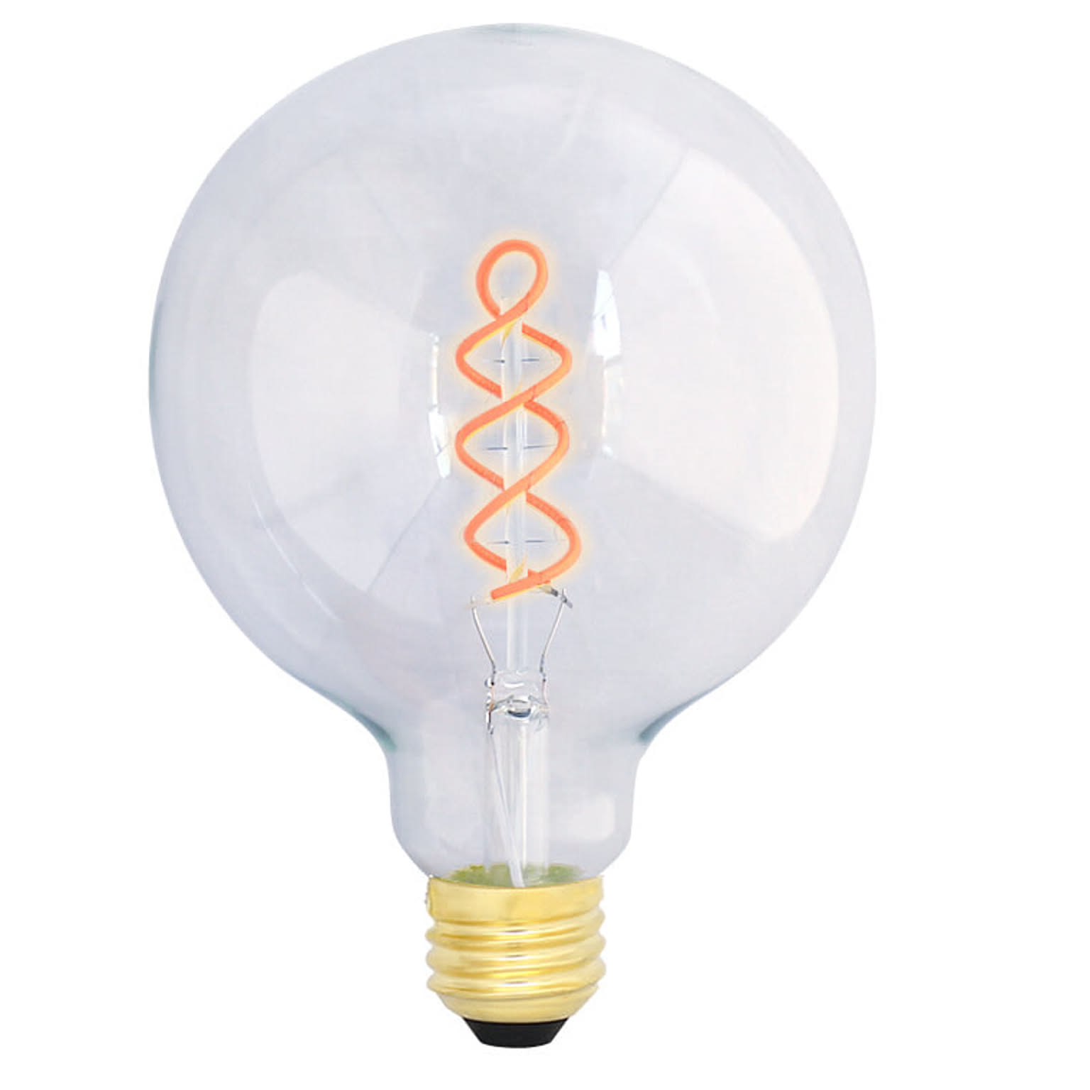 ディーエムエー 調光器対応 エジソンバルブLED E26スパイラル (GLOBEクリア) 通販 家具とインテリアの通販