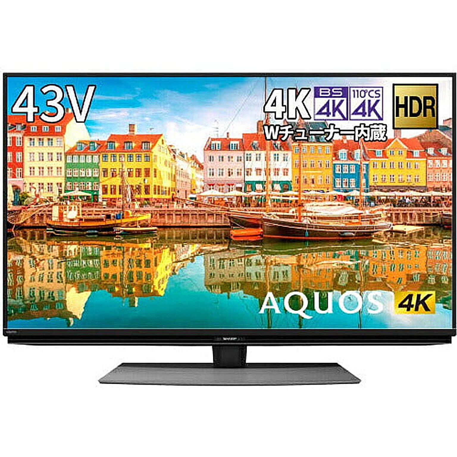 液晶テレビ 43V型 AQUOS アクオス 4K シャープ 4T-C43CL1 管理No. 4974019157665