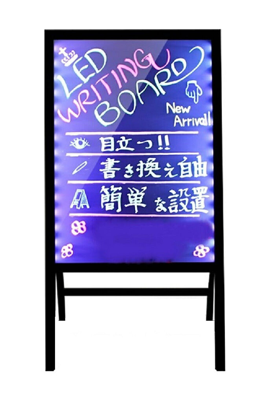 特大 LED 看板 ネオン メニューボード A型 立て看板 黒板 光る ウッドボード 通販  家具とインテリアの通販【RoomClipショッピング】