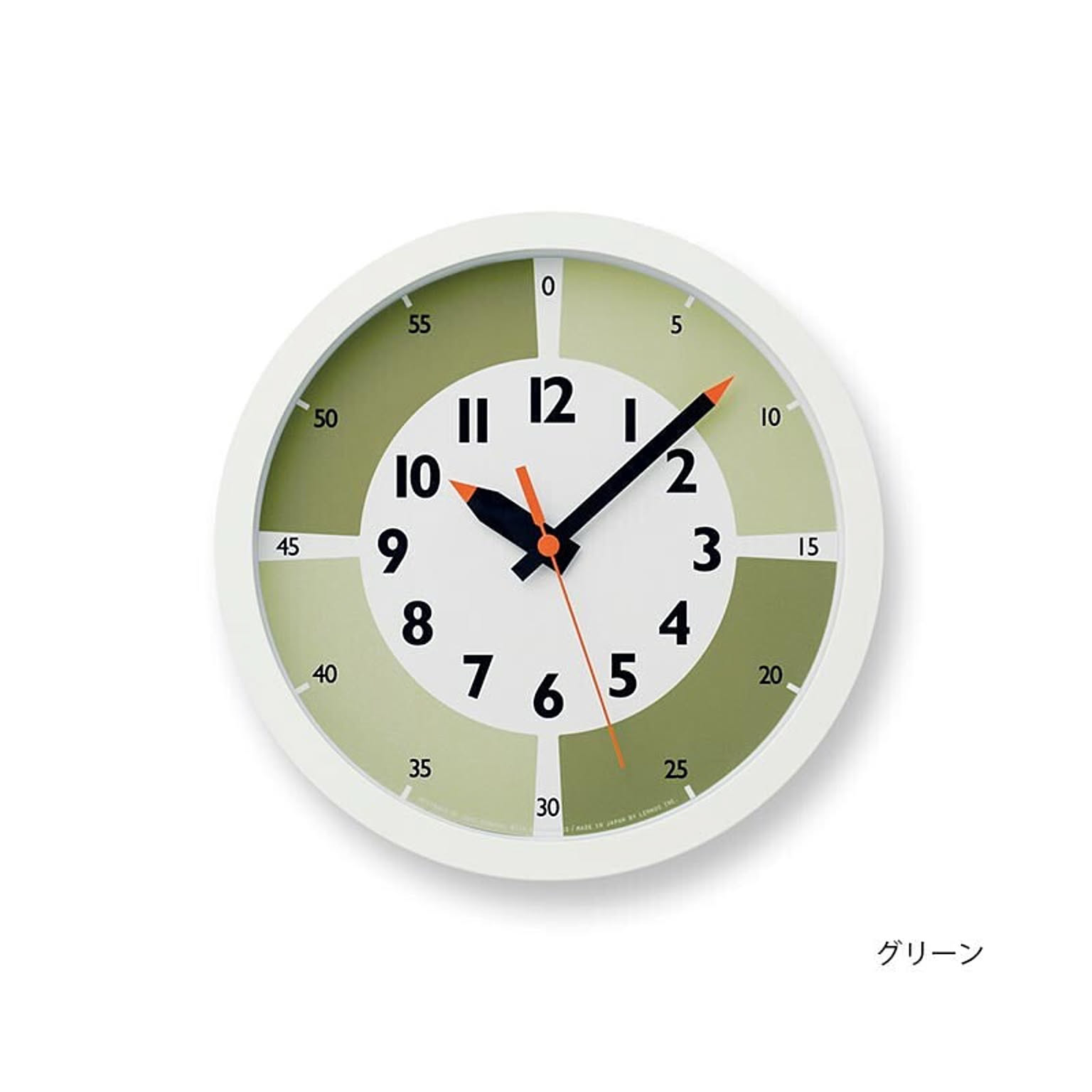 【Lemnos/レムノス】fun pun clock with color! ふんぷんくろっく ウィズ カラー