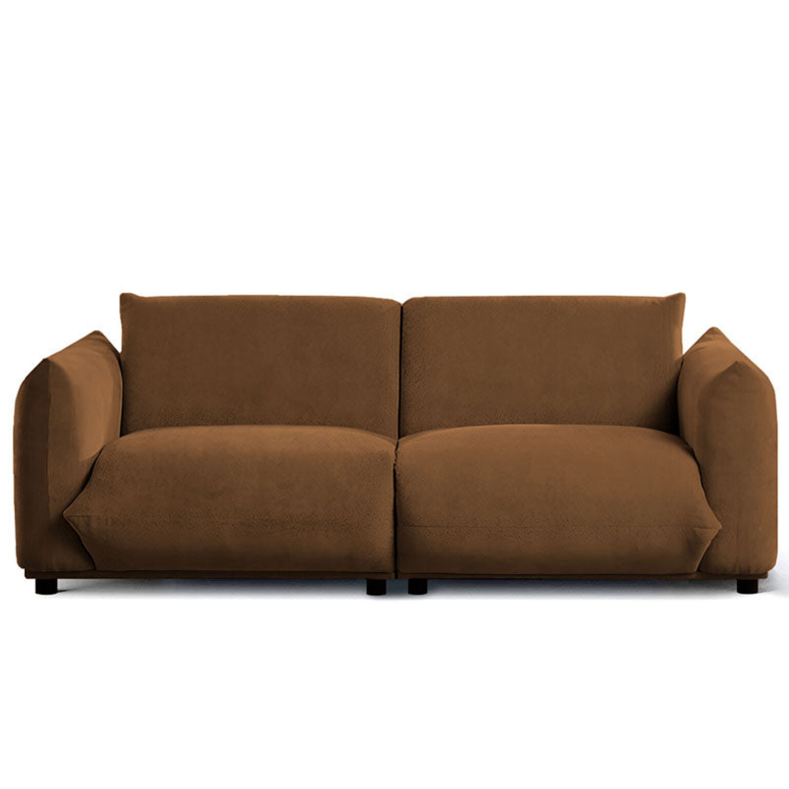 モダンデザインソファ 丸みがあり安心感のあるソファ ３人掛け ネイビー グレー ブラウン XD-725