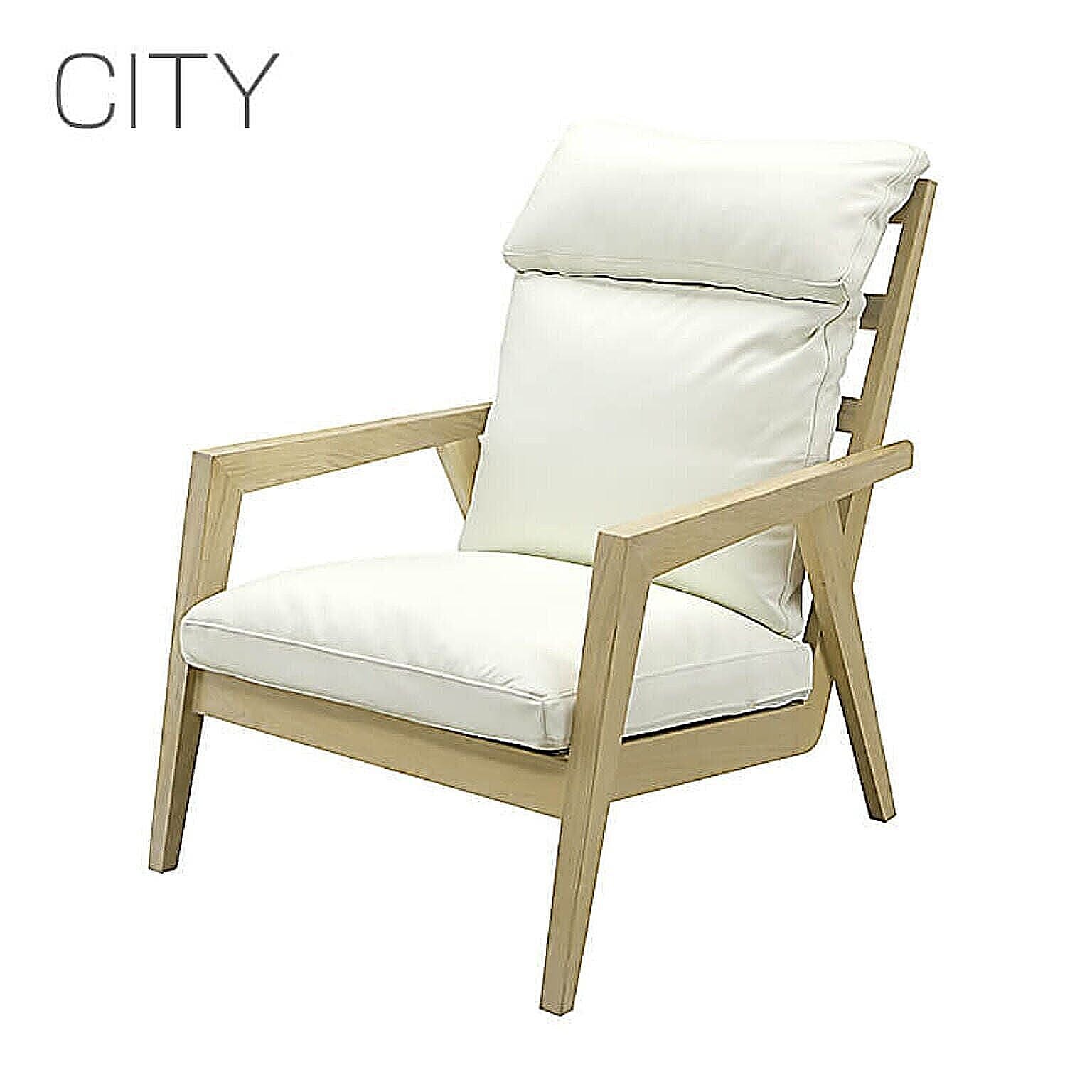 岩倉榮利デザイン CITY EASY CHAIR イージーチェア オーク C-22 1Pソファ 一人掛け パーソナル 肘付き椅子 イス シギヤマ家具 デザイナーズ家具 在庫限リニューアル予定