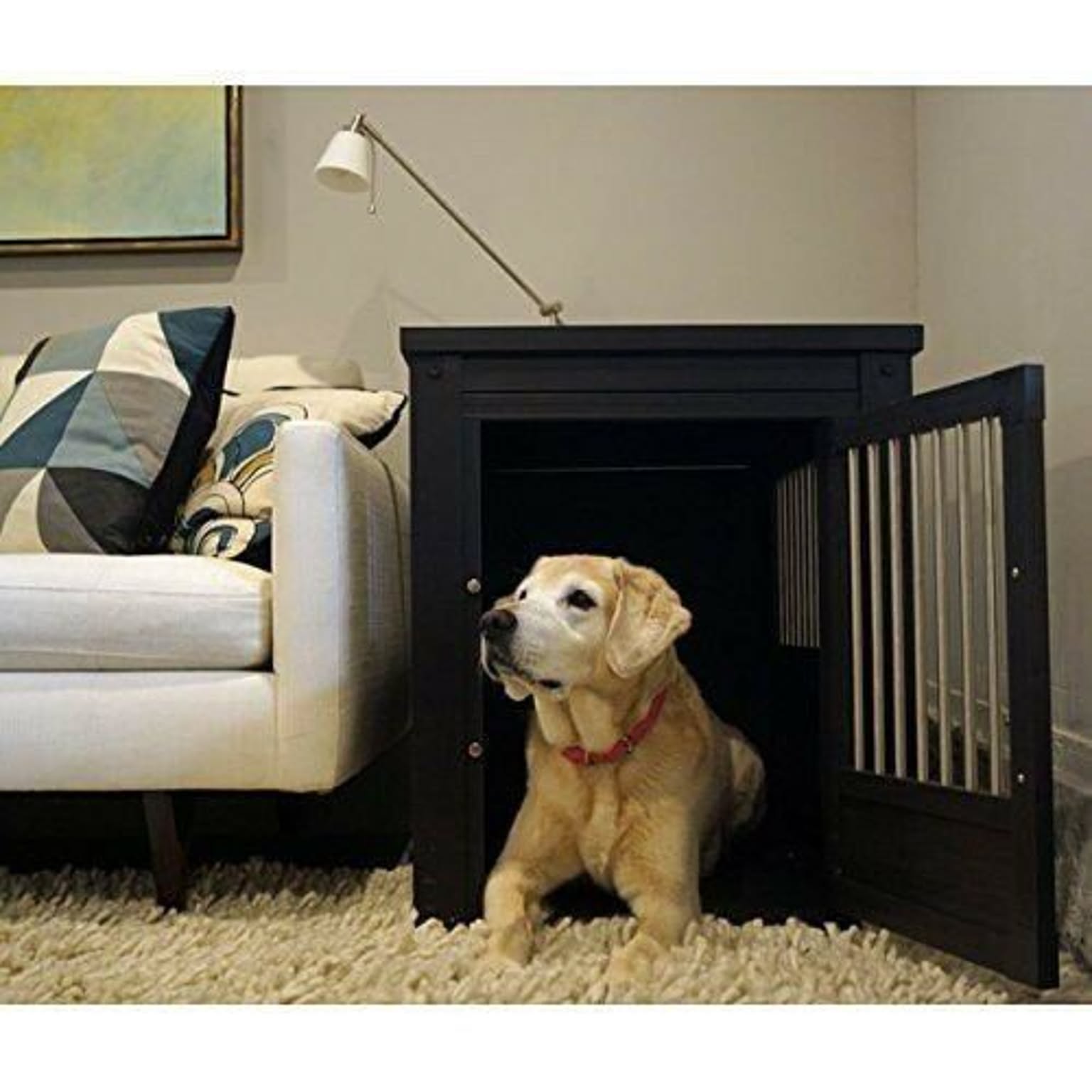 犬小屋 ニューエイジペット Ecoflex 室内ドッグハウス インプレイスペットクレートエンドテーブルs エスプレッソ 犬小屋 室内 おしゃれ 通販 Roomclipショッピング