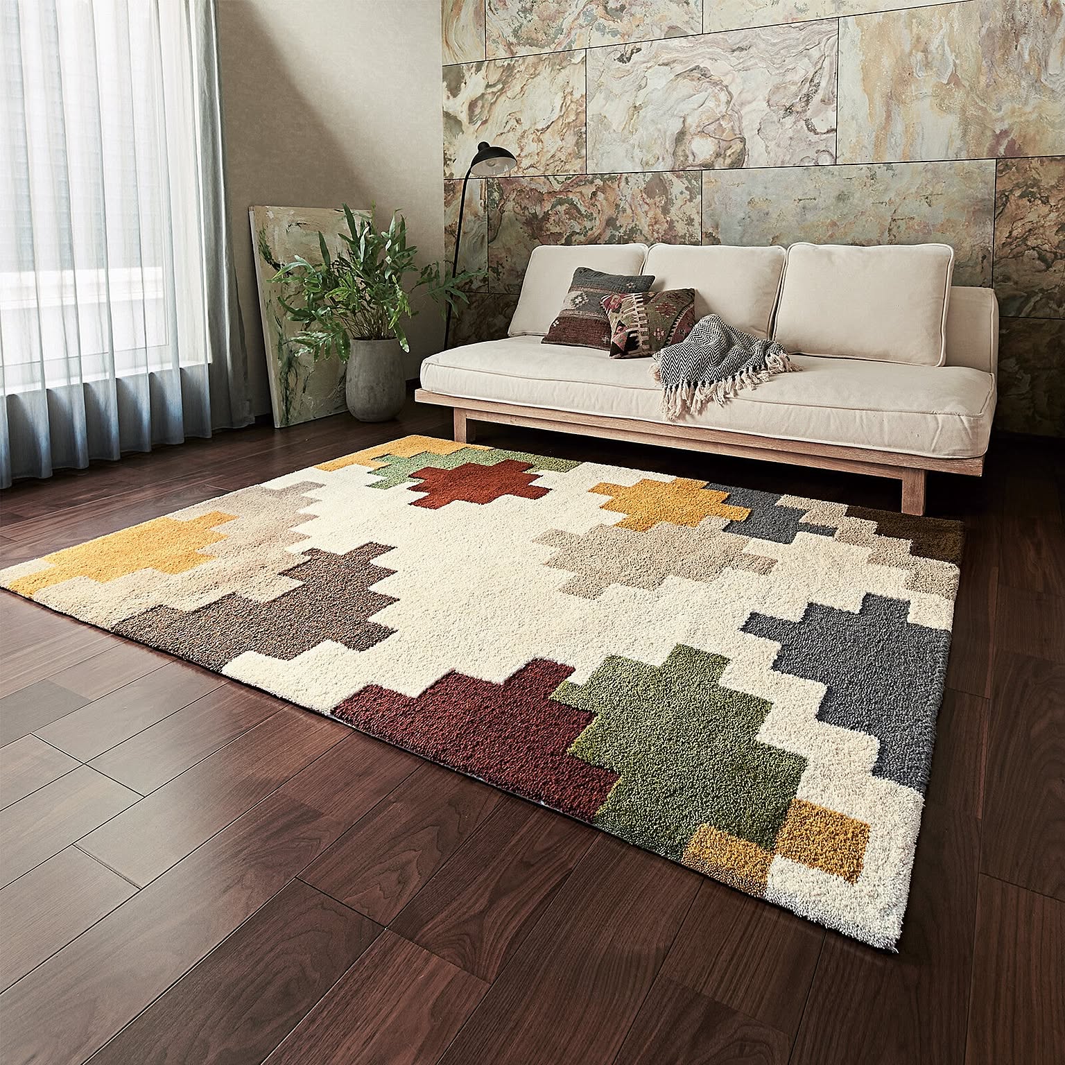 壁紙 オルテガ柄のおしゃれなアレンジ 飾り方のインテリア実例 Roomclip ルームクリップ