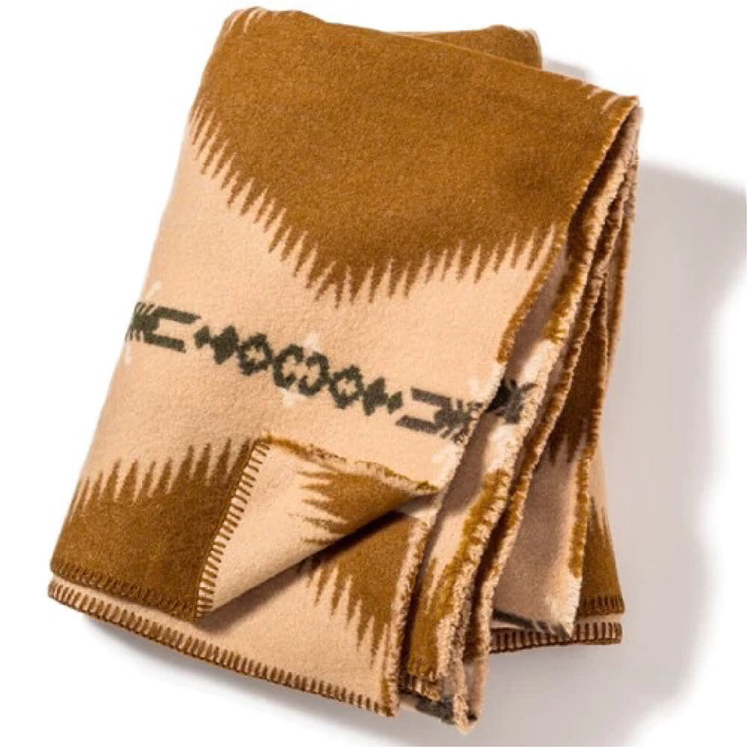 Wool Blanket / Jacquard LIGHT BROWN