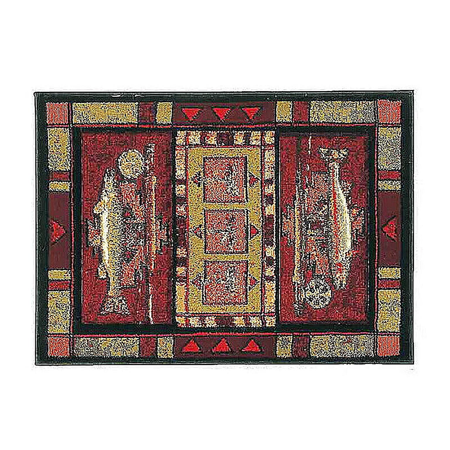 ラグ マット レインボートラウト UW25429H ハースラグ 79x127cm ダッチウエスト