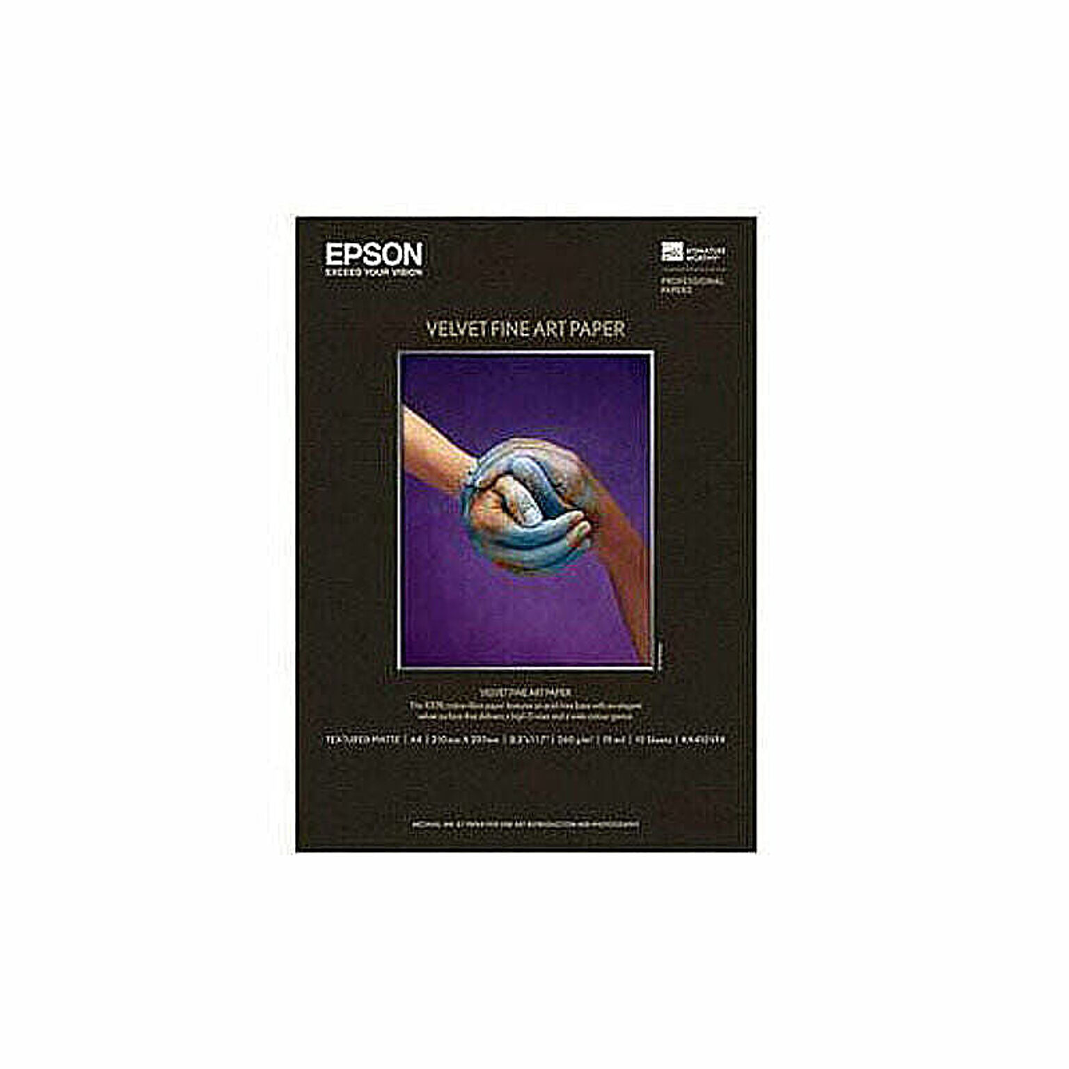 EPSON ファインアート紙(A4/ 10枚)Velvet Fine Art Paper KA410VFA 管理No. 4988617129146