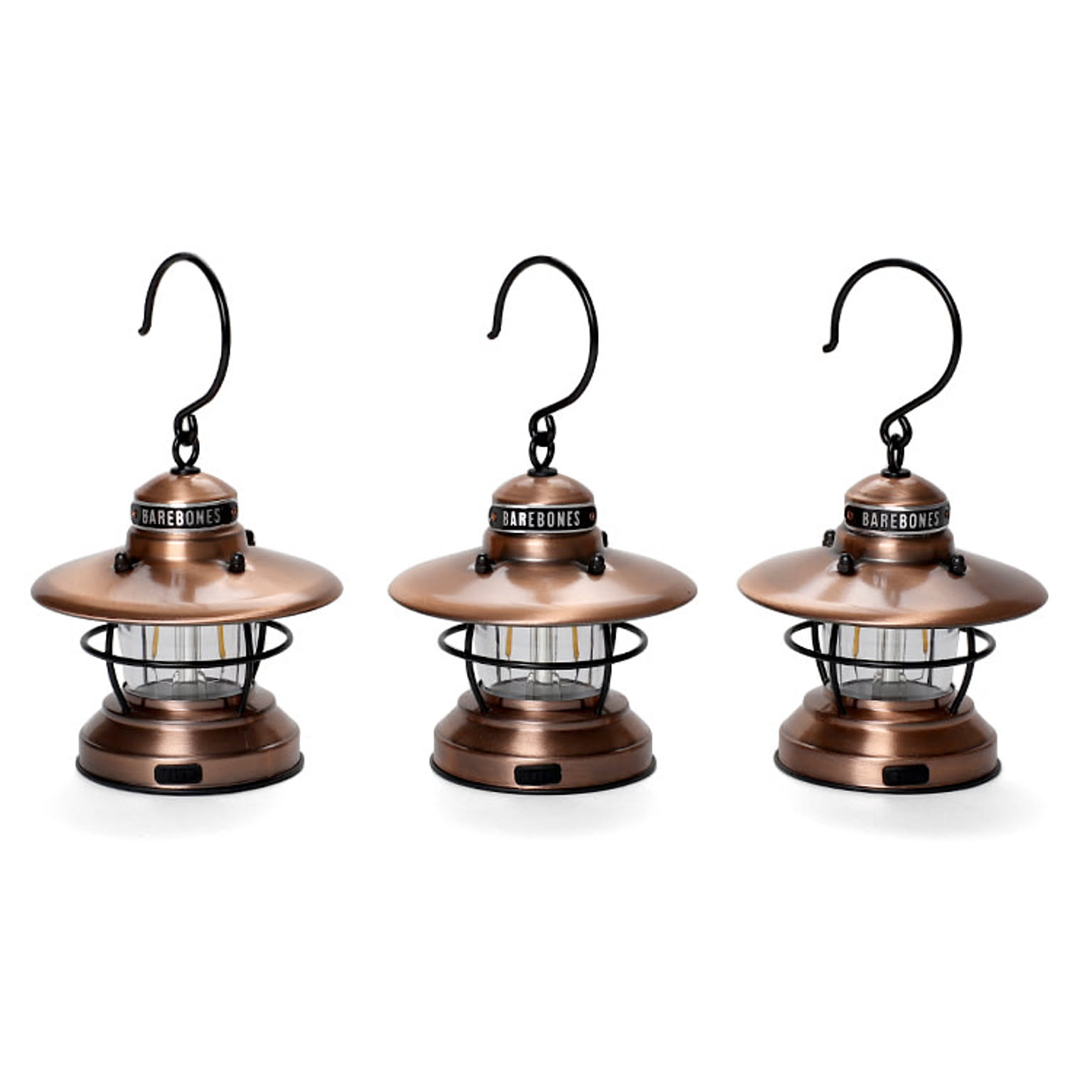 ベアボーンズ ミニエジソンランタンLED 3点セット Barebones Mini Edison Lantern 3pcs