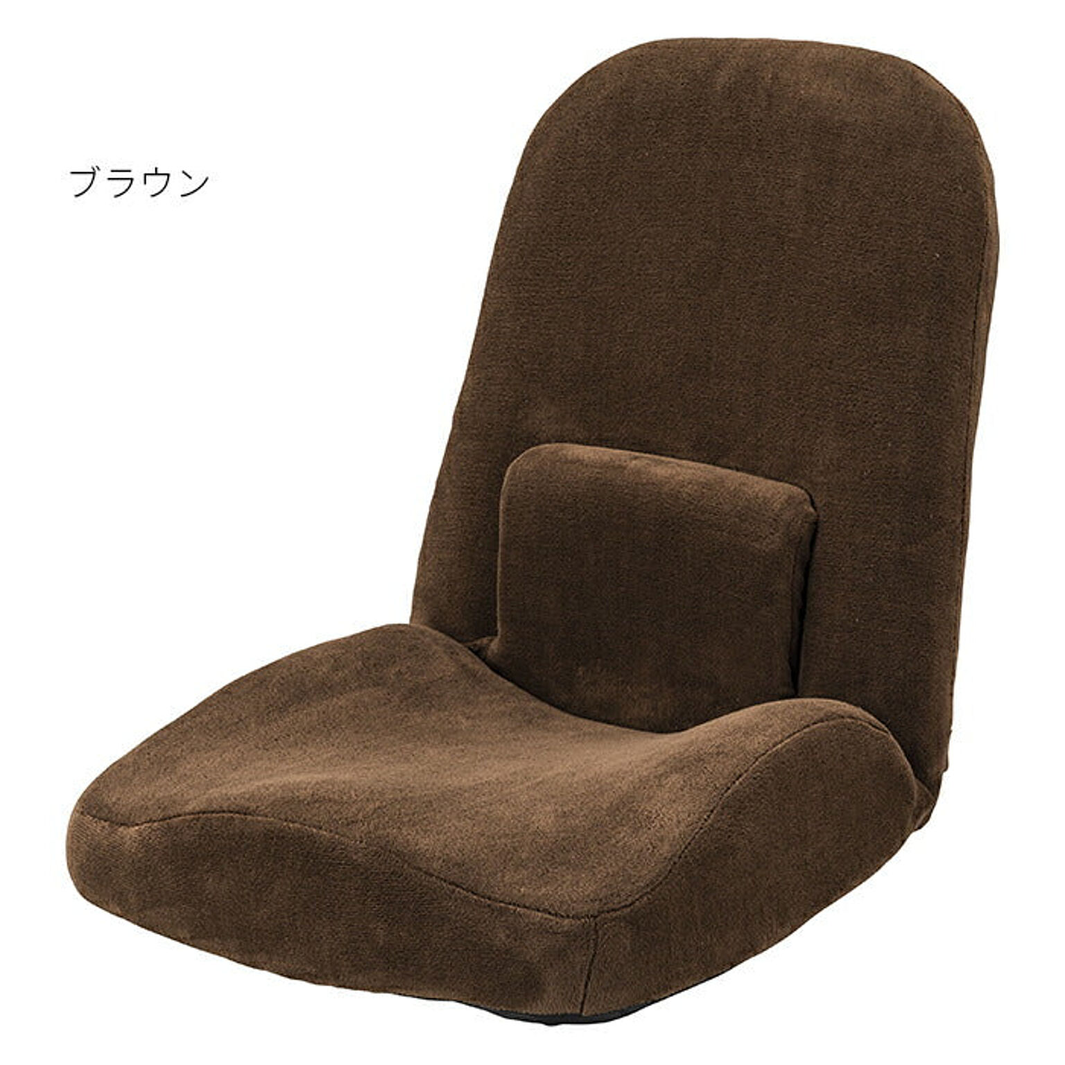 東谷 完成品 座椅子 RKC-172 ブラウン 幅47x奥行103x高さ58cm