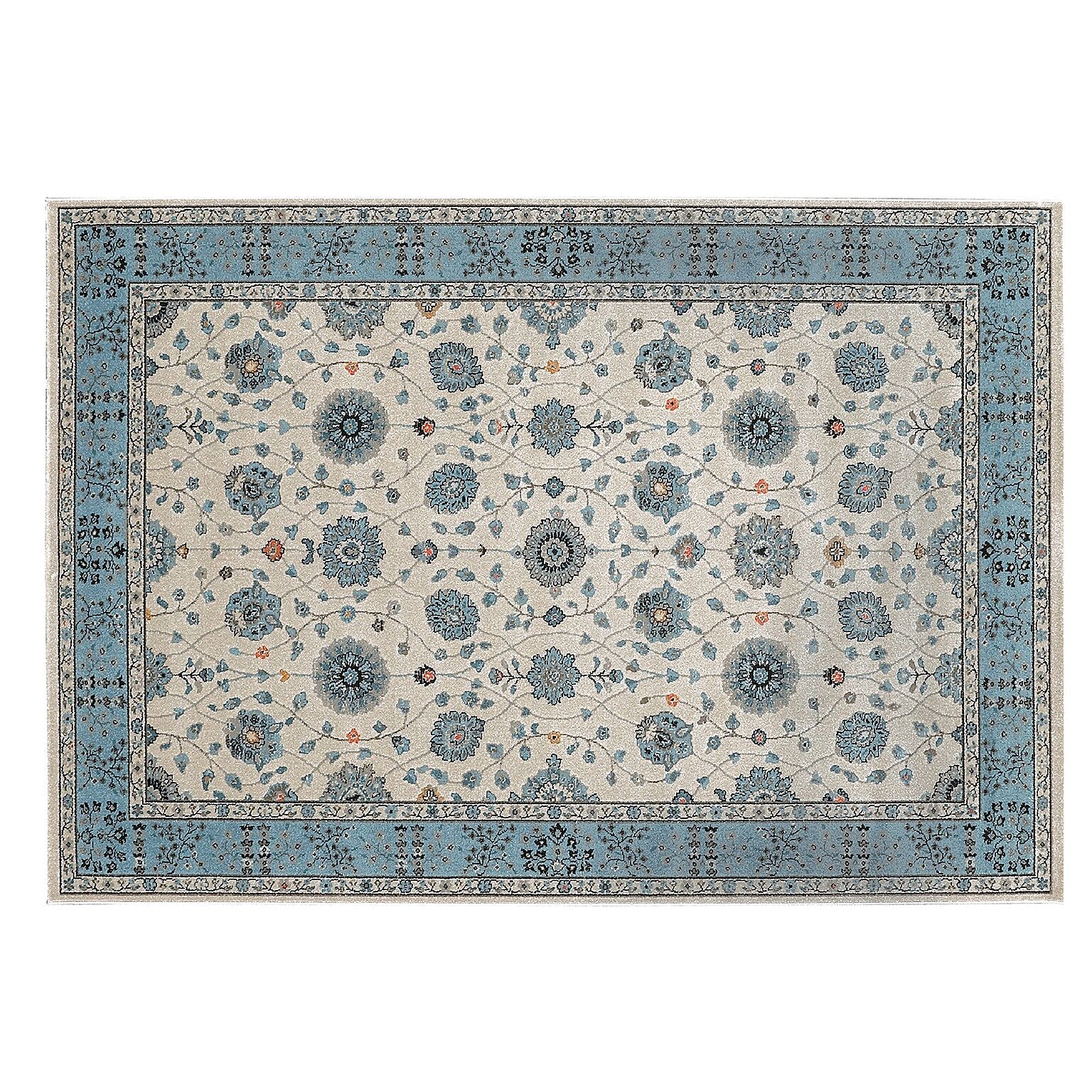 ウィルトン織 ラグマット/絨毯 〔240cm×240cm ベージュ〕 正方形