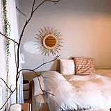 雰囲気のあるお部屋をつくる♪軽量で飾りやすい東谷のラタンミラー