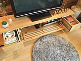 「快適な暮らしづくりのピースに申し分ない、天然木のローテレビボード」 by n.kiki.aさん