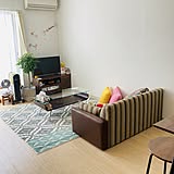 「ヴィンテージ風のコンビ素材がカッコイイ、アシメソファー」 by sikiさん
