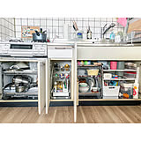 「シンク下に革命を起こす！スライド式ステンレス3段ラック」 by hitomiさん