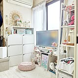 「25m2。スッキリと趣味も推しも楽しむ工夫が詰まった、明るいお部屋」 by shiinaさん